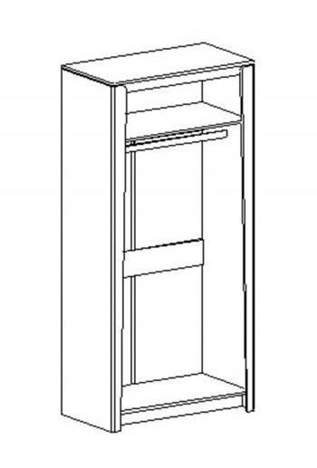 Шкаф двухдверный "Мальта" спальня Таксония