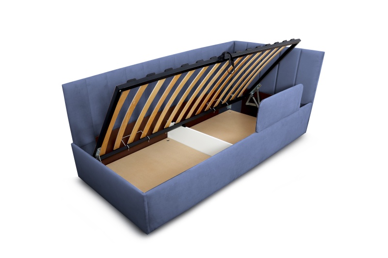 Кровать "Хеппи-2" Вариант 1 Мора деним