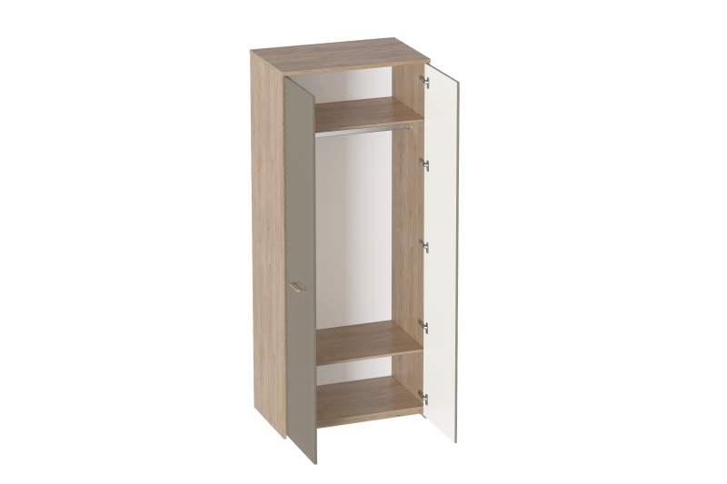 Шкаф двухдверный "Гавана" спальня Светло-серый