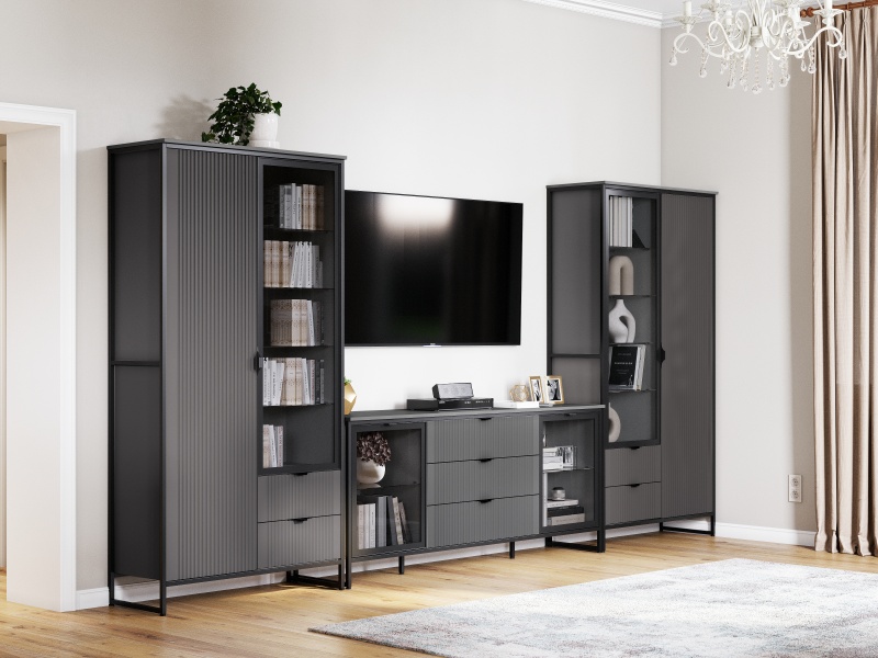 Модульная гостиная Нора" композиция #3 Графит