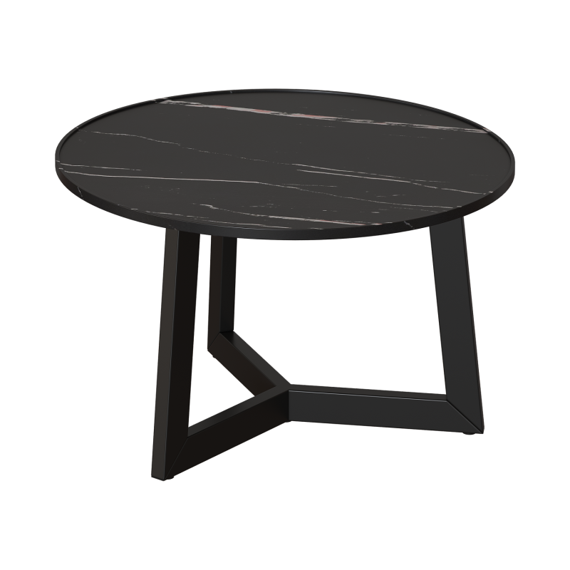 Стол журнальный "Брион" D680 Мрамор FA 9002